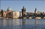 Charles Bridge and Sv. Frantisek z Assisi